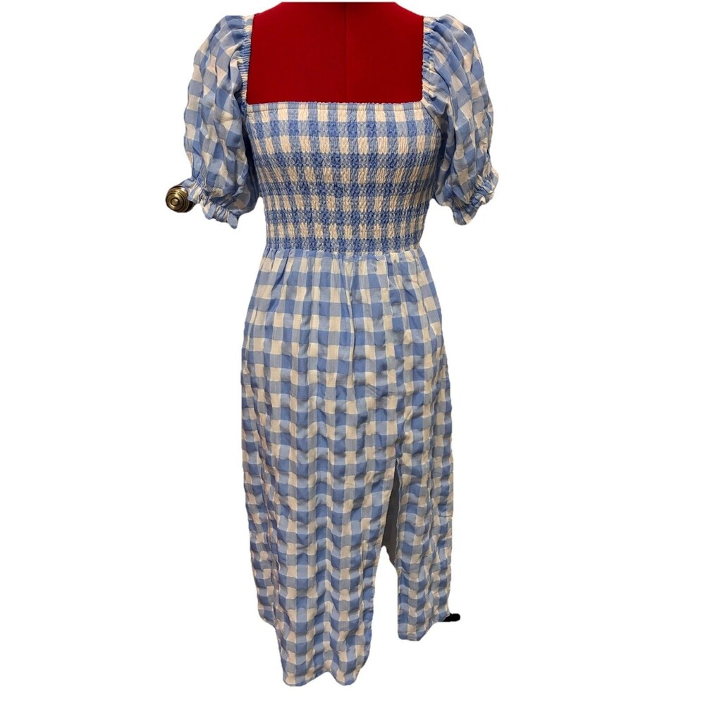 Seven Wonders Blue Checkered Dress Size 6